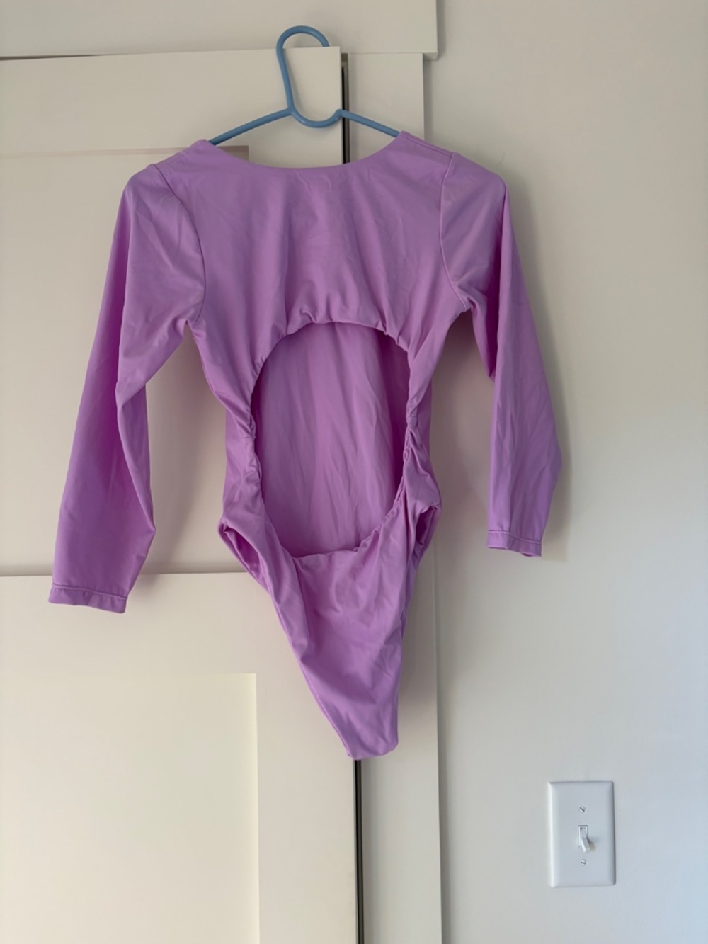 Noserider Surf Club Lavender Long Sleeve Surf Suit Cutout Back One Piece - Picture 2 of 2